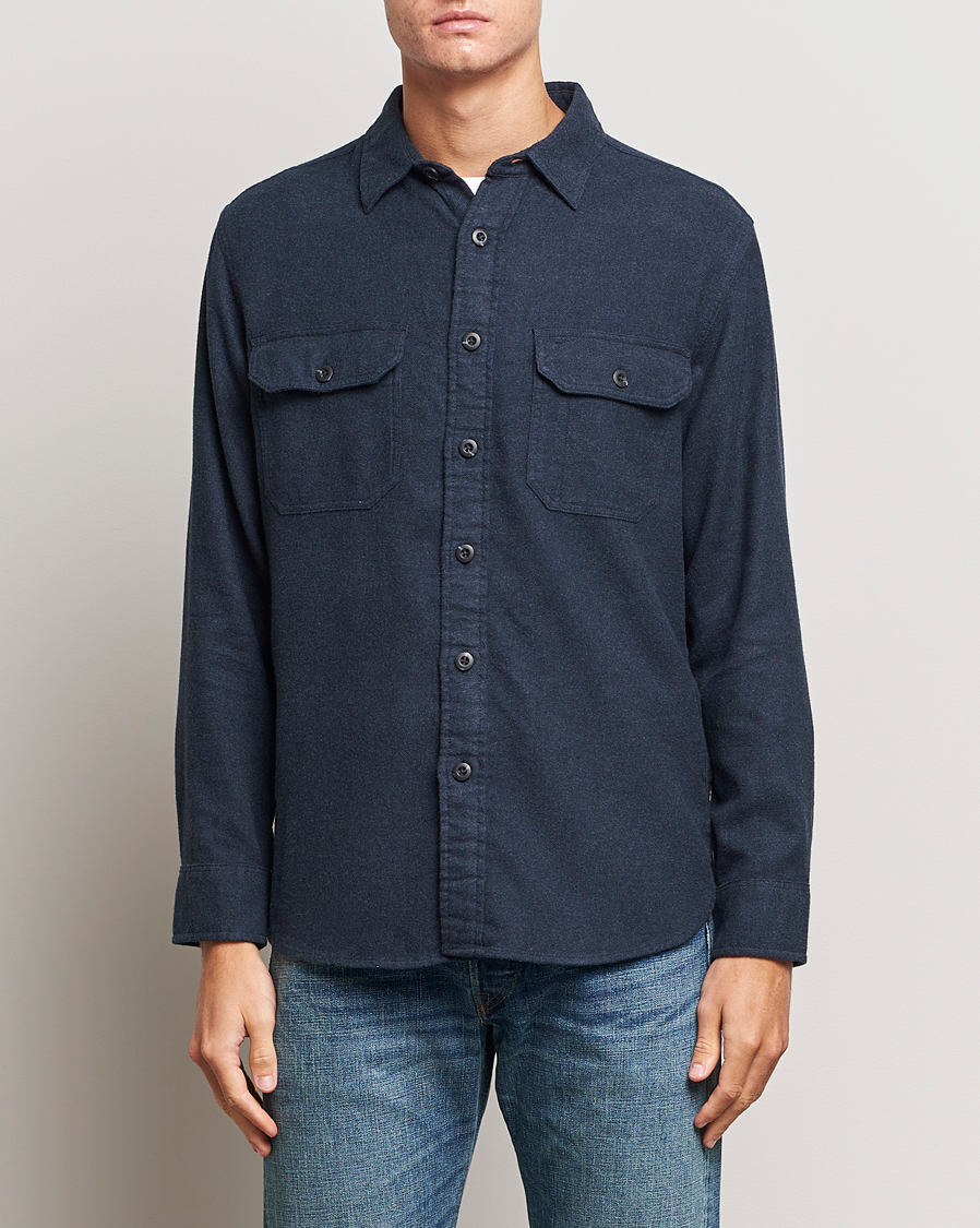 Herren | Hemden | Pendleton | Burnside Flannel Shirt Navy Heather