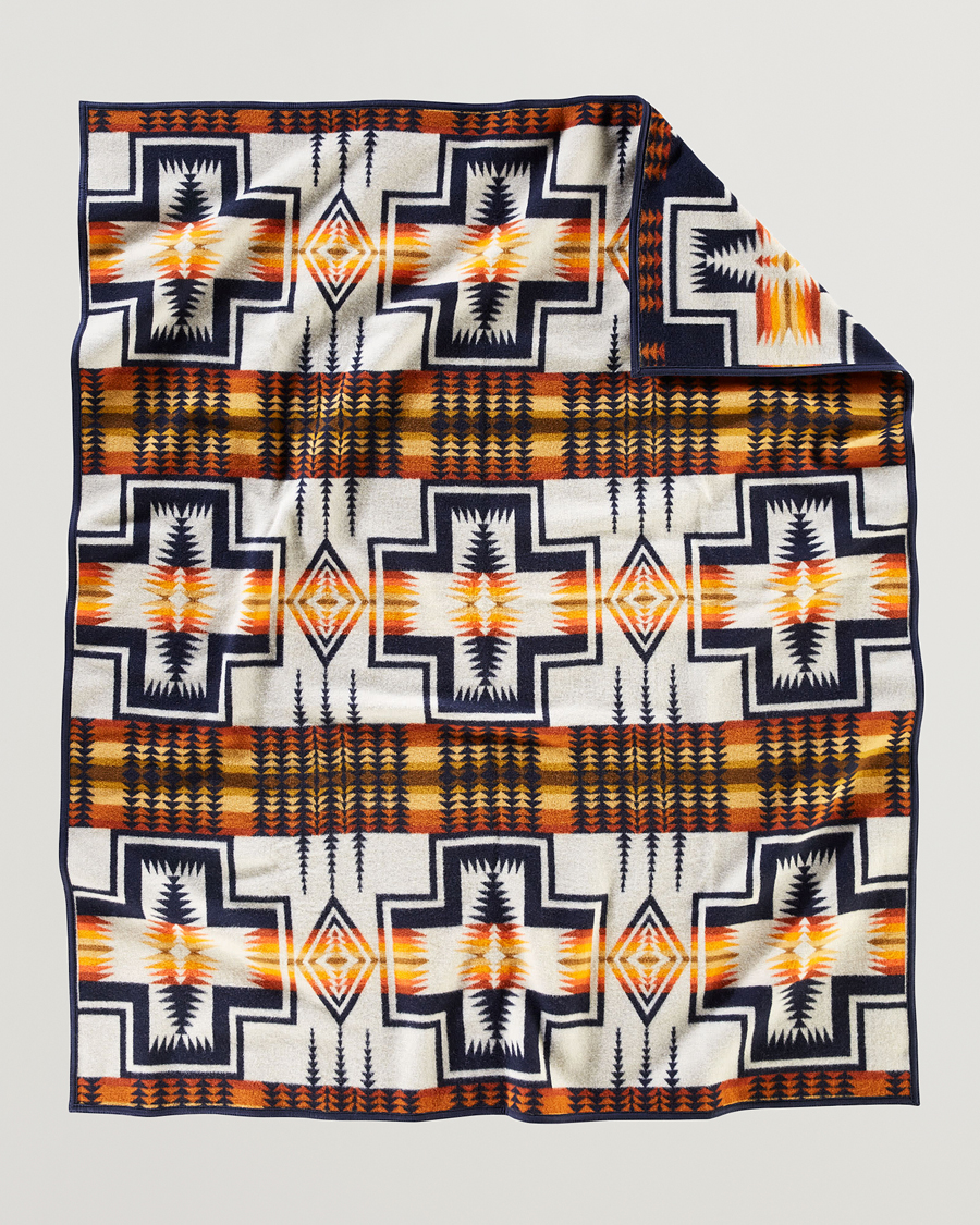 Herren | Pendleton Jacquard Blanket Harding Navy | Pendleton | Jacquard Blanket Harding Navy