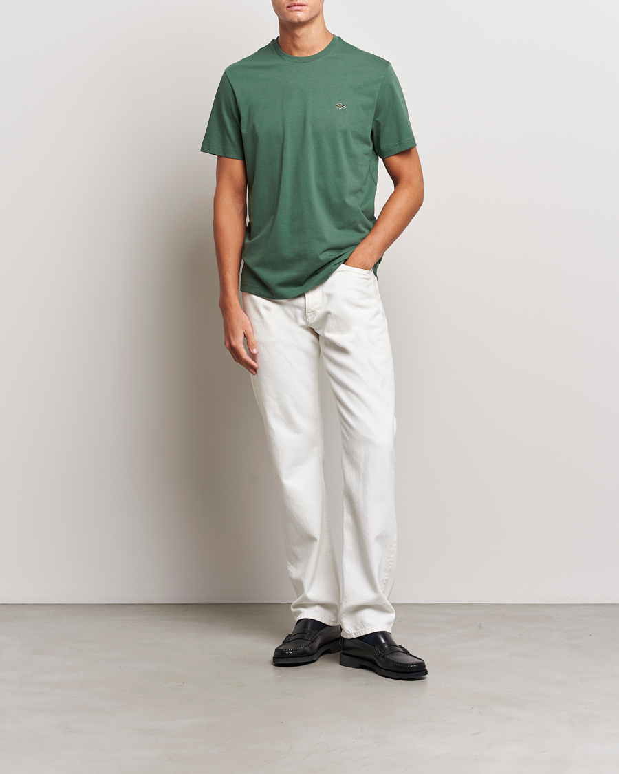 Herren | T-Shirts | Lacoste | Crew Neck T-Shirt Sequoia