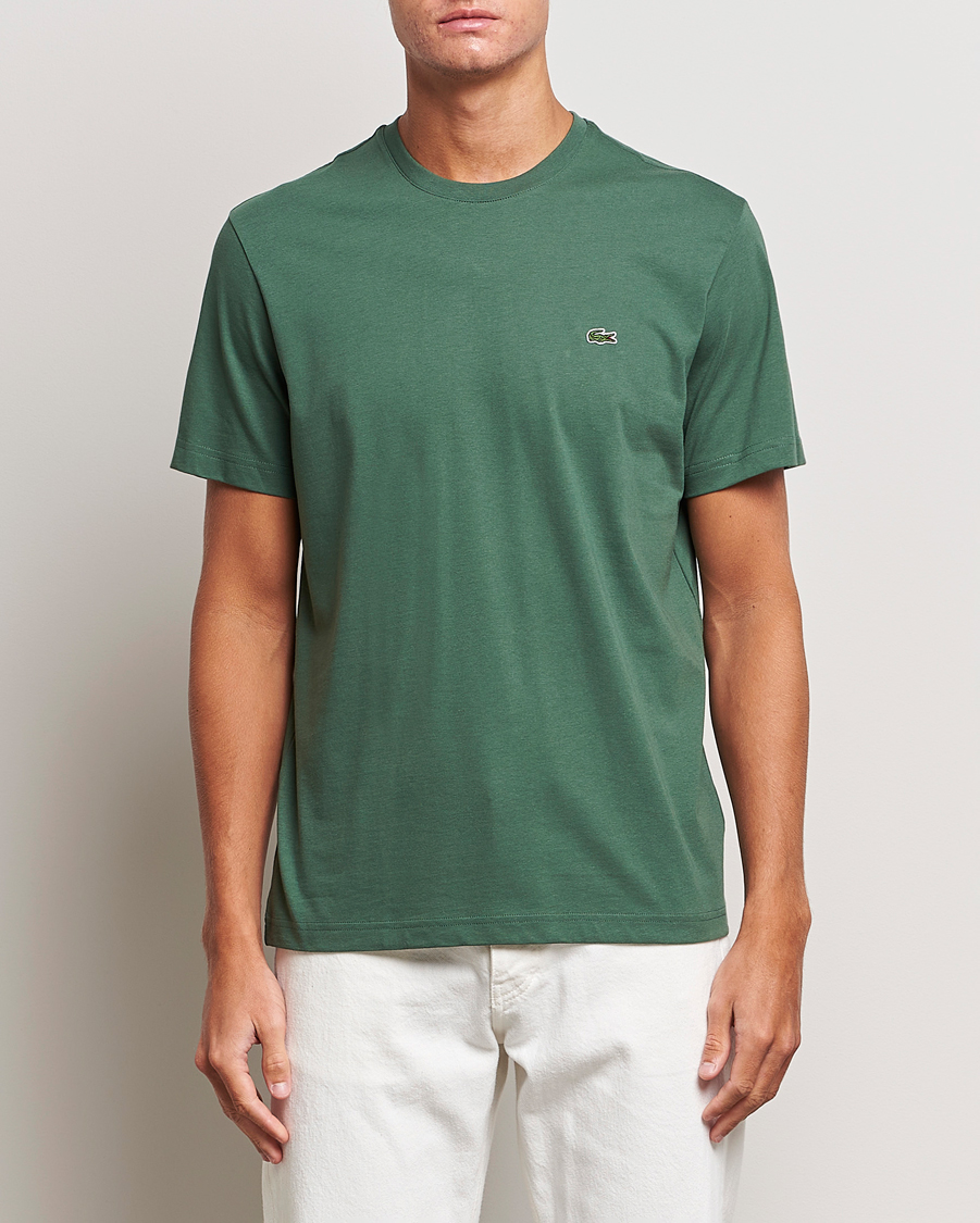 Herren | T-Shirts | Lacoste | Crew Neck T-Shirt Sequoia
