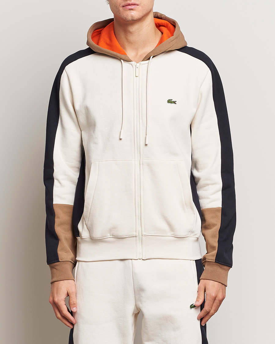 Herren | Pullover | Lacoste | Colorblocked Full Zip Hoodie Lapland/Cookie