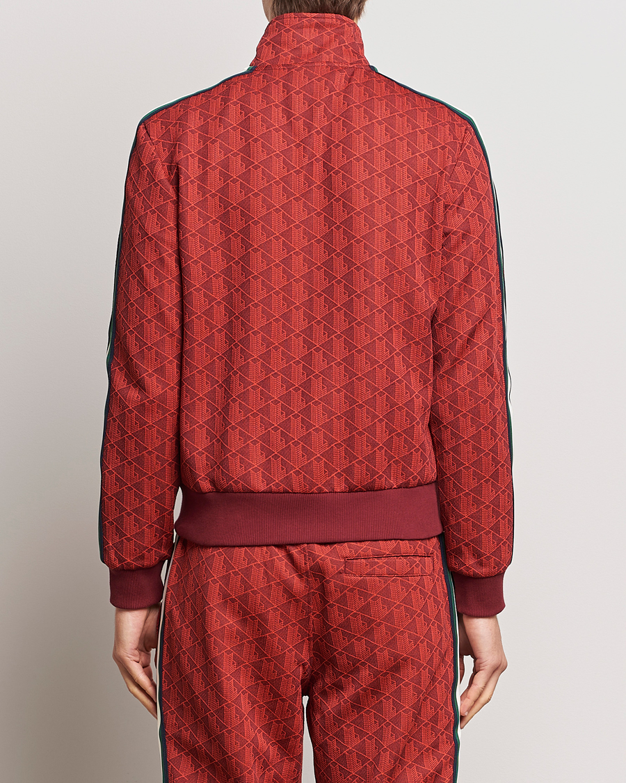 Herren | Pullover | Lacoste | Monogram Full Zip Track Jacket Pinot/Red
