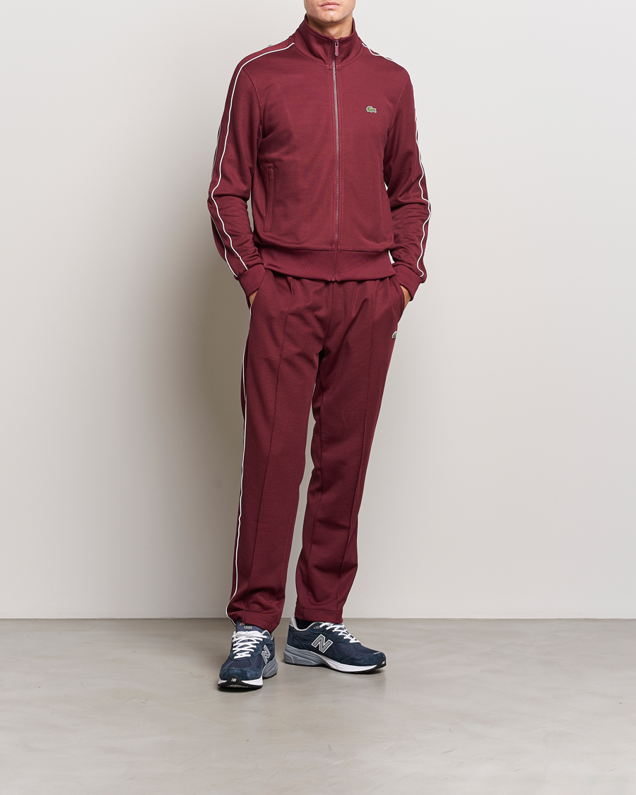 Herren | Pullover | Lacoste | Full Zip Track Jacket Dark Red