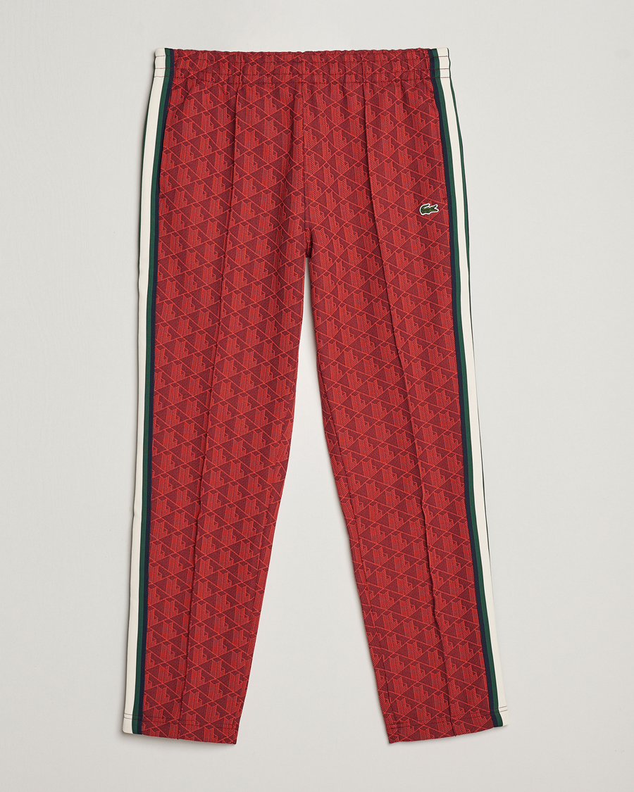 Herren | Hosen | Lacoste | Monogram Trackpants Pinot/Red