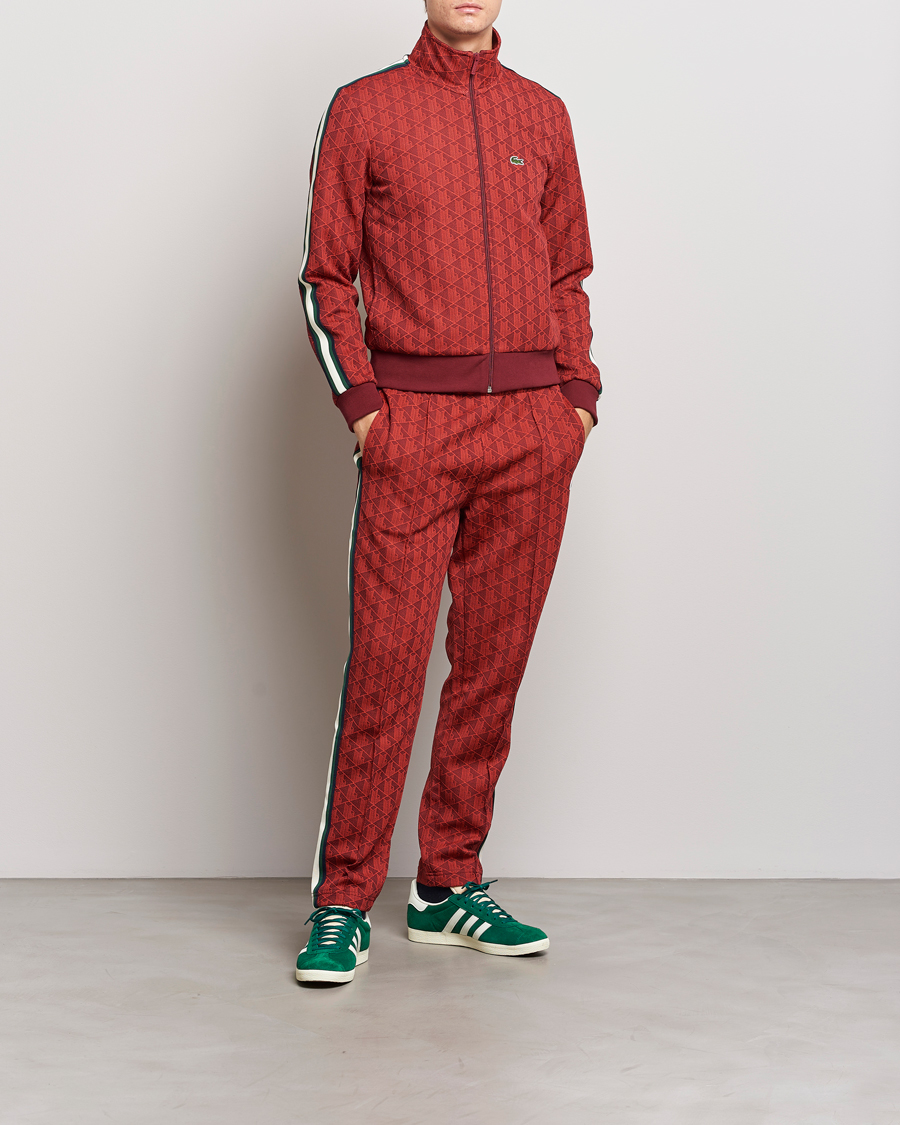 Herren | Hosen | Lacoste | Monogram Trackpants Pinot/Red