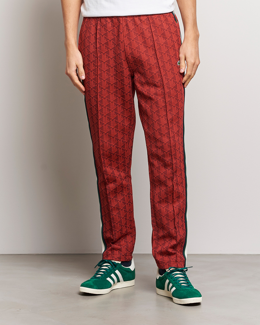 Herren | Hosen | Lacoste | Monogram Trackpants Pinot/Red