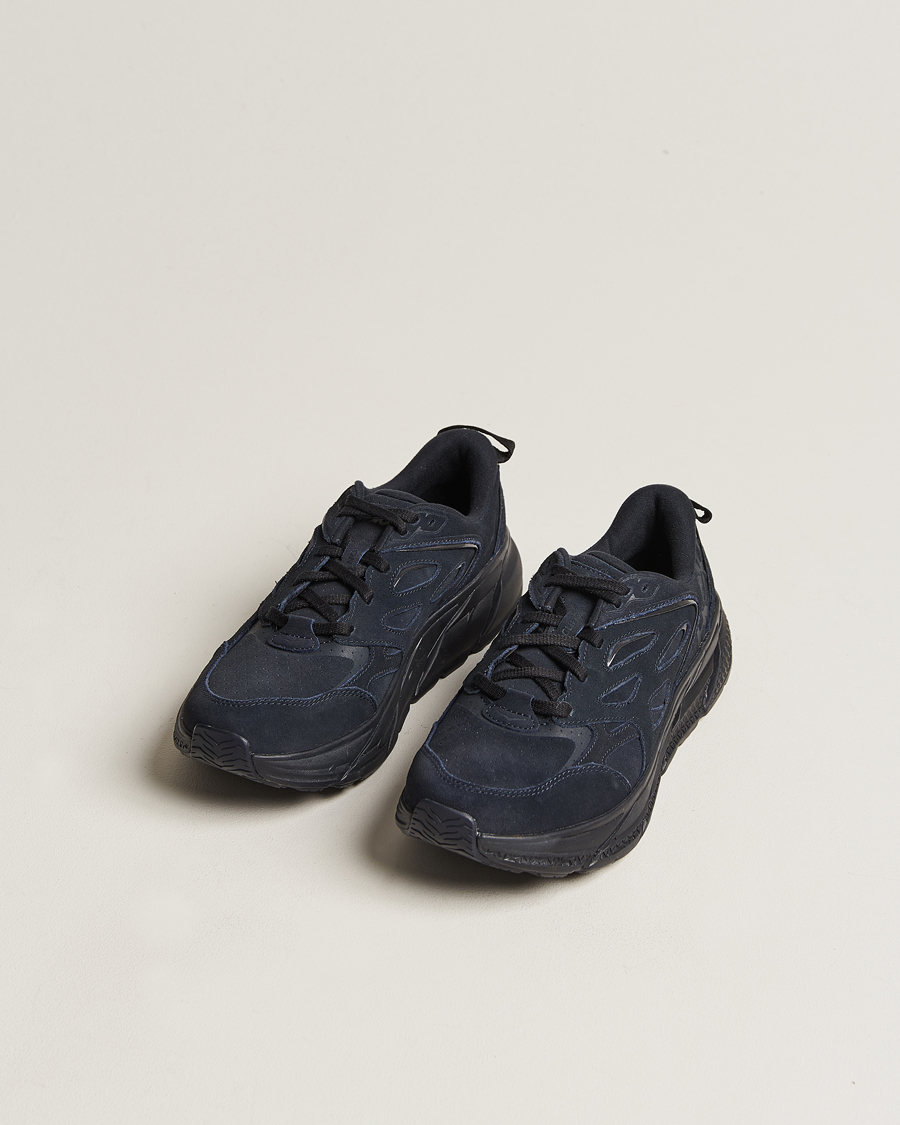 Herren | Hoka Clifton L Suede Black | Hoka | Clifton L Suede Black