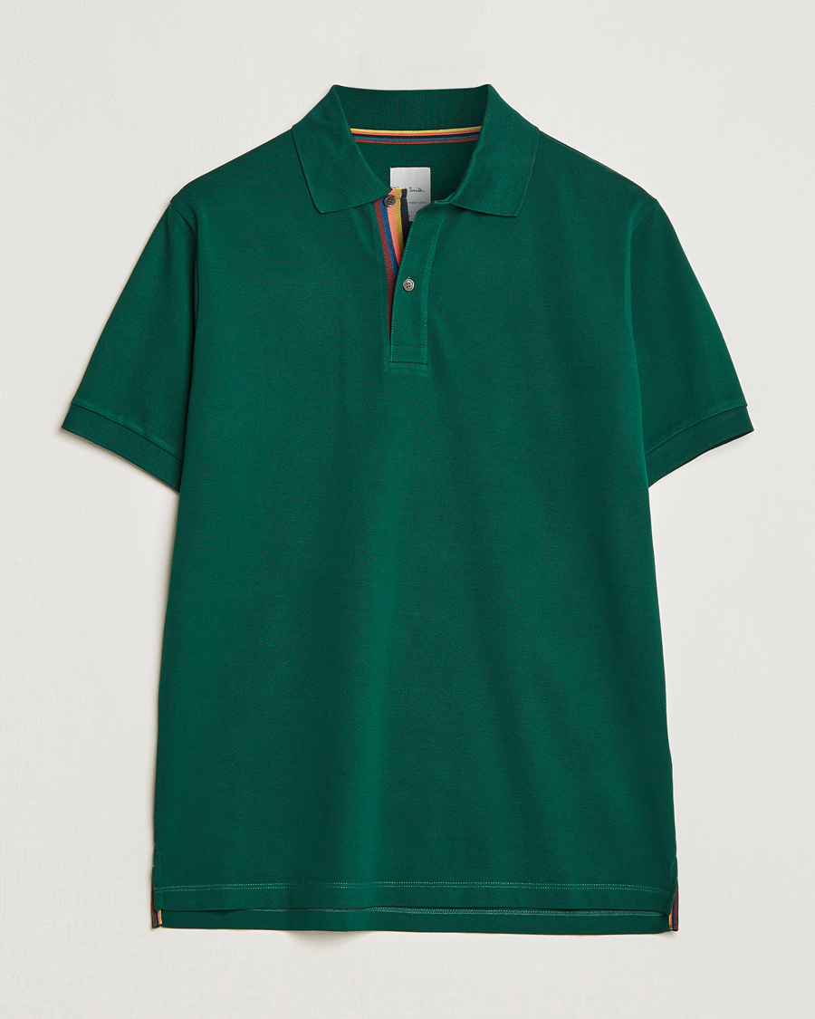 Herren | Poloshirts | Paul Smith | Placket Stripe Polo Green