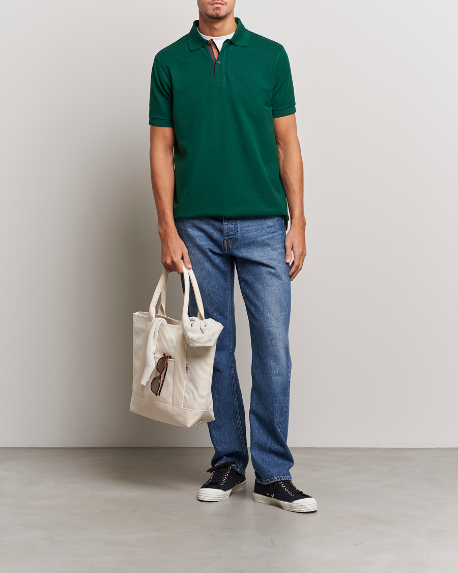 Herren | Poloshirts | Paul Smith | Placket Stripe Polo Green