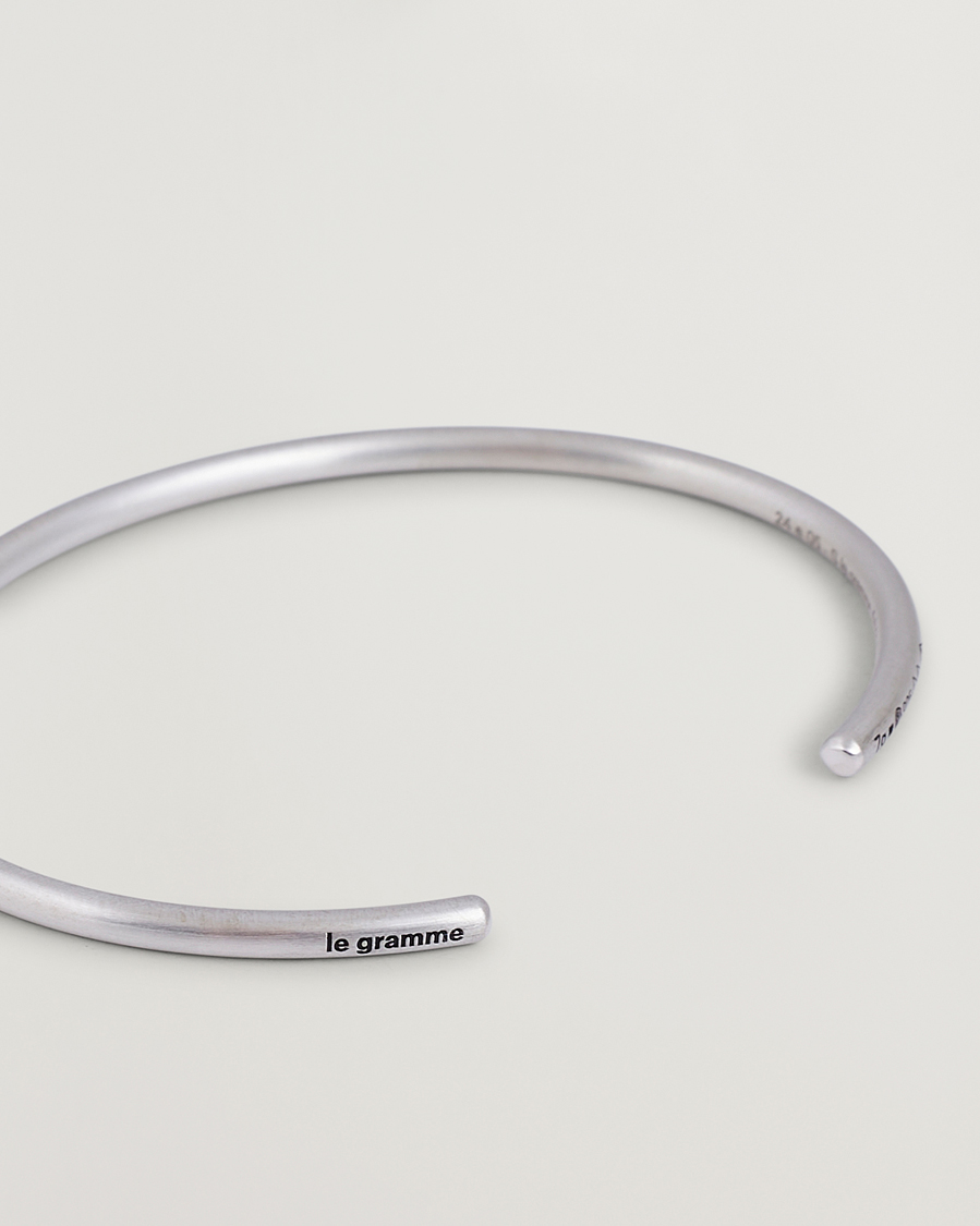 Herren | LE GRAMME Bangle Bracelet Brushed Sterling Silver 7g | LE GRAMME | Bangle Bracelet Brushed Sterling Silver 7g
