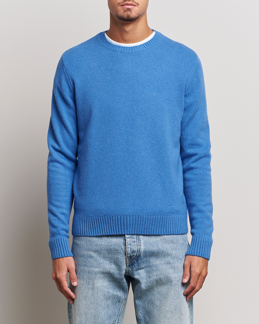 Herren | Kategorie | Colorful Standard | Classic Merino Wool Crew Neck Pacific Blue