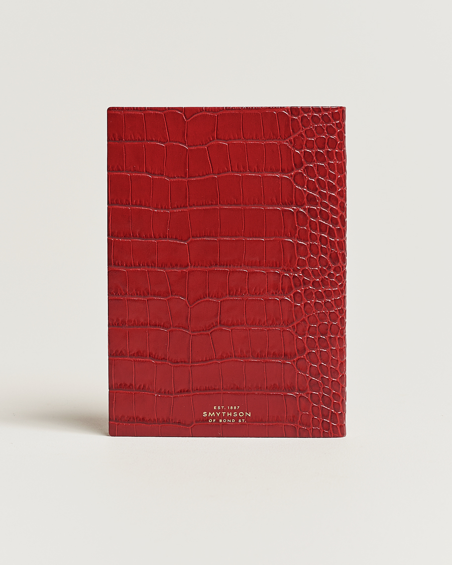 Herren | Smythson Mara Leather Soho Notebook Red | Smythson | Mara Leather Soho Notebook Red