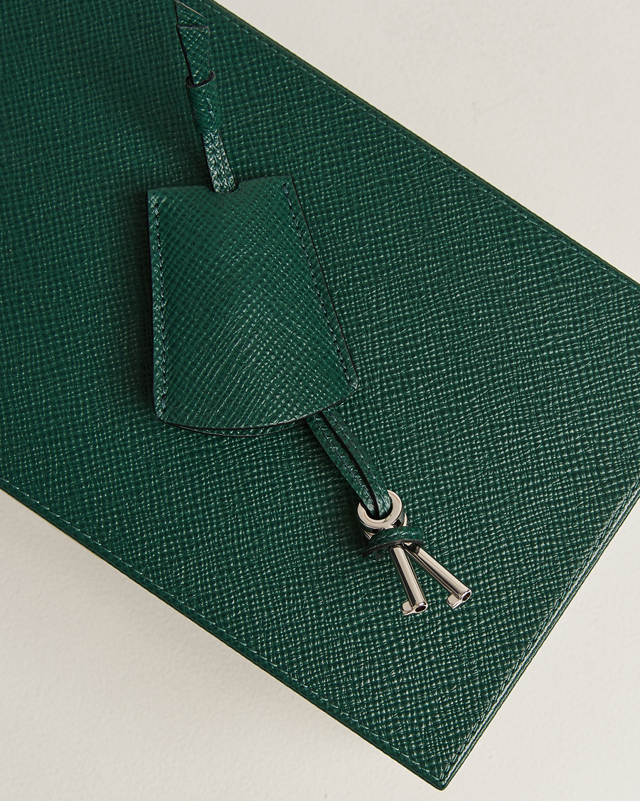 Herren | Smythson Panama Lockable Watch And Cufflink Box Forest Green | Smythson | Panama Lockable Watch And Cufflink Box Forest Green
