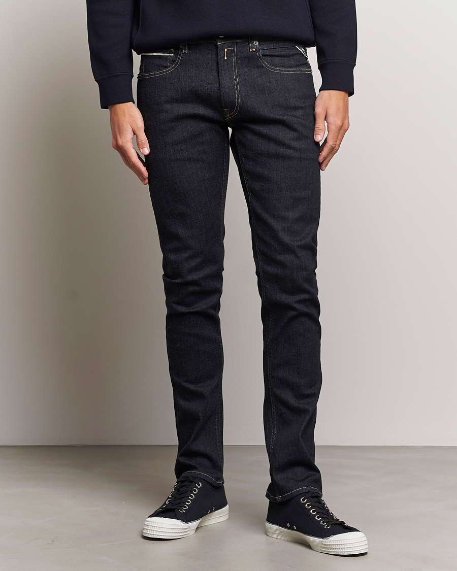 Herren | Blaue jeans | Replay | Grover Hyperflex Re-Used Jeans Forever Dark Blue