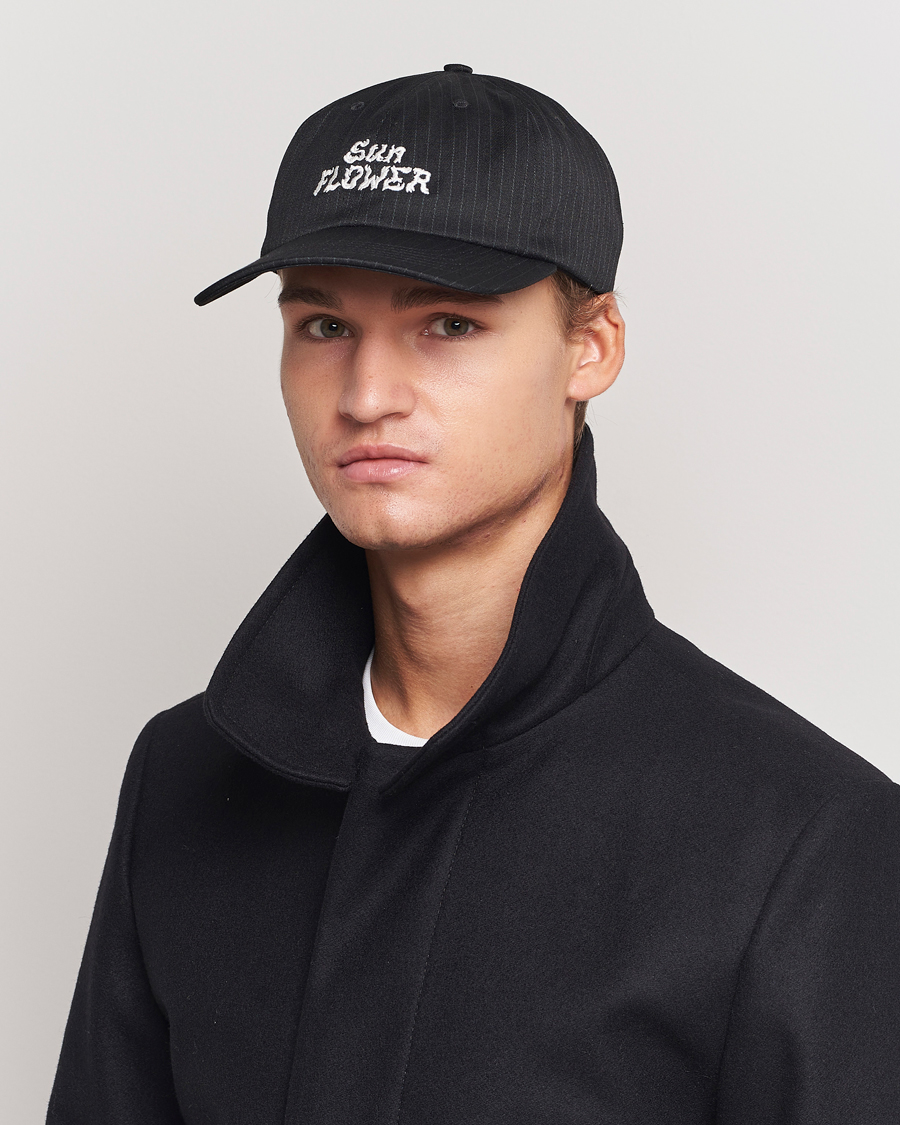 Herren | Sunflower Pinstripe Dad Cap Black | Sunflower | Pinstripe Dad Cap Black