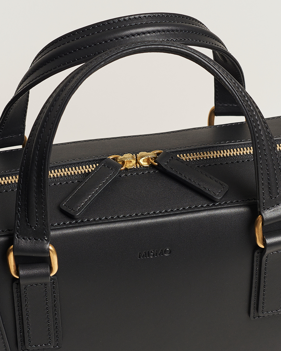 Herren | Mismo Morris Full Grain Leather Briefcase Black | Mismo | Morris Full Grain Leather Briefcase Black