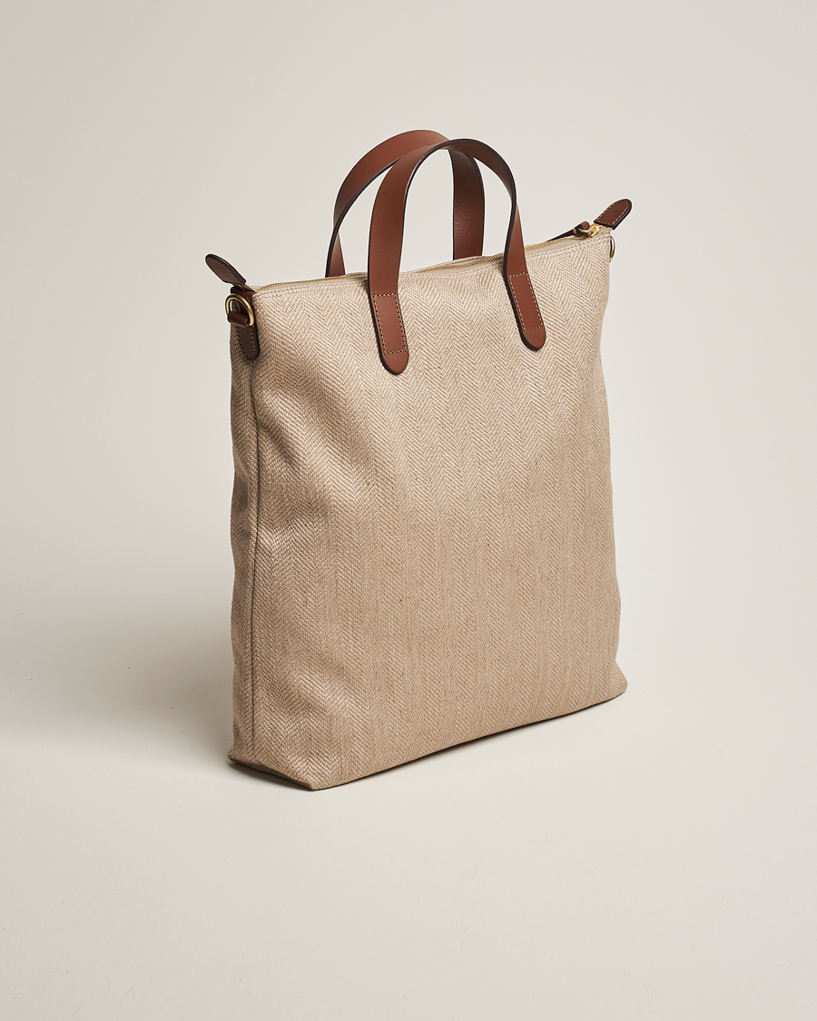 Herren | Mismo M/S Shopper Grand Herringbone/Cuoio | Mismo | M/S Shopper Grand Herringbone/Cuoio