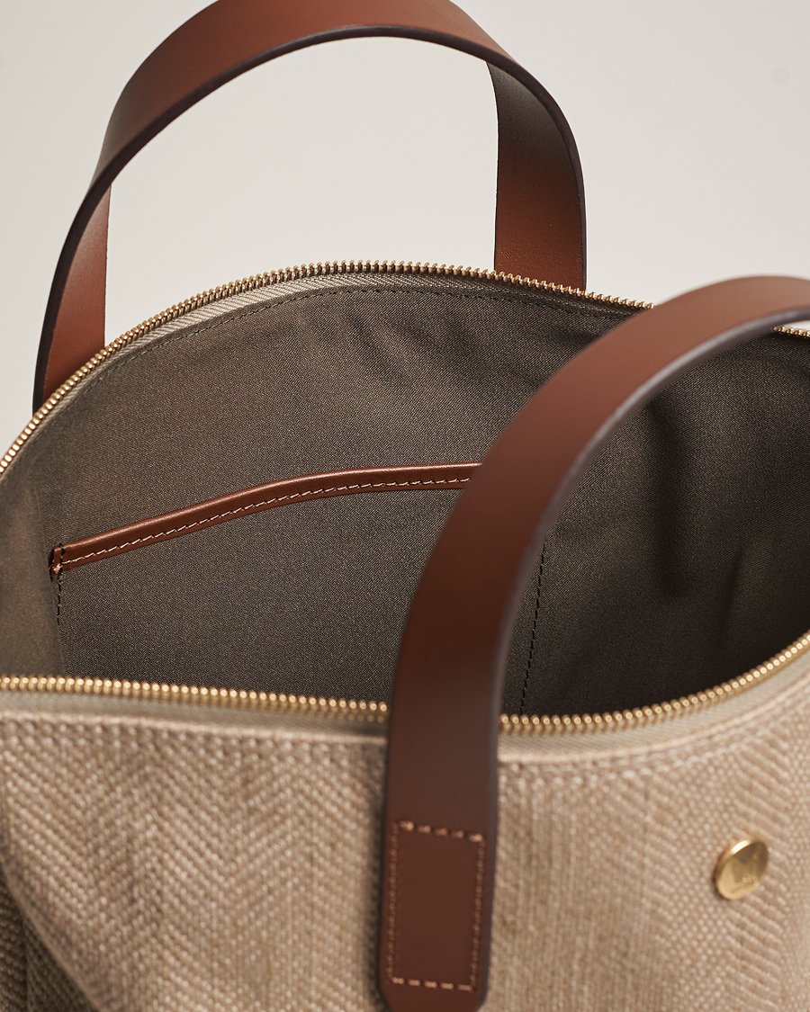 Herren | Mismo M/S Shopper Grand Herringbone/Cuoio | Mismo | M/S Shopper Grand Herringbone/Cuoio