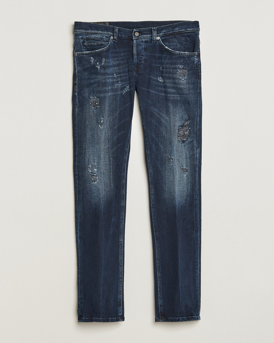 Herren | Jeans | Dondup | George Destroyed Jeans Blue Black