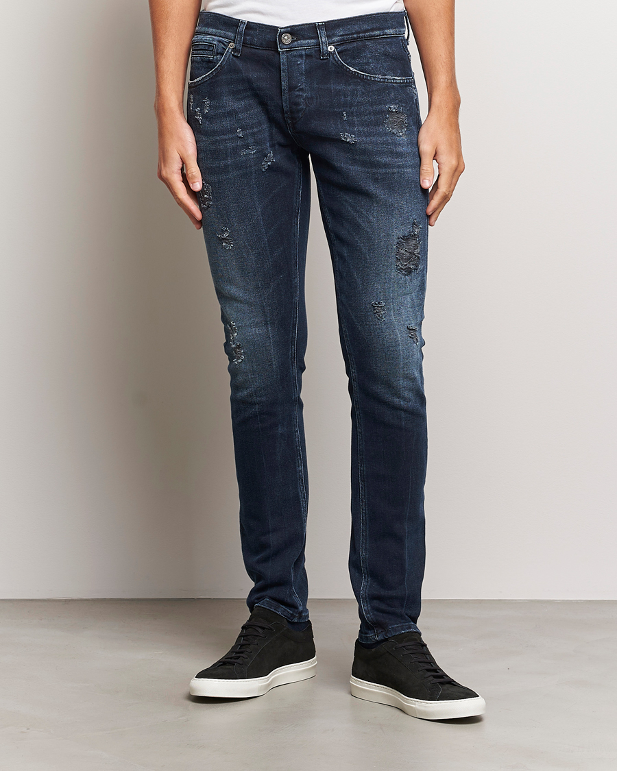 Herren | Jeans | Dondup | George Destroyed Jeans Blue Black