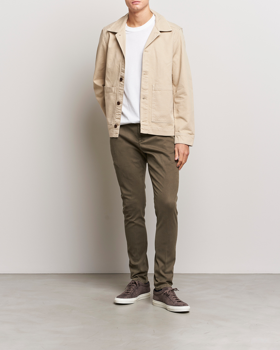 Herren | Hosen | Dondup | Gaubert Chinos Olive Green
