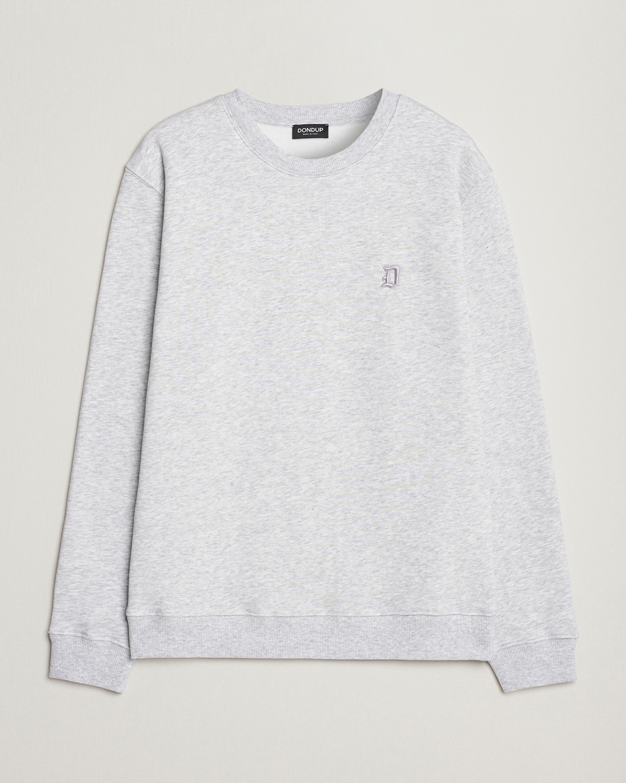 Herren | Pullover | Dondup | Logo Crew Neck Sweatshirt Light Grey
