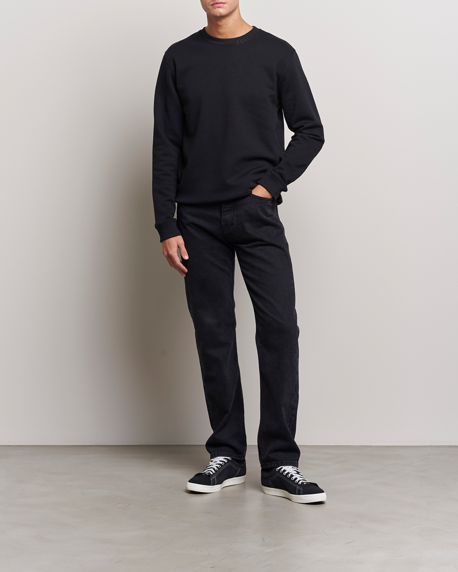 Herren | Pullover | Dondup | Logo Crew Neck Sweatshirt Black
