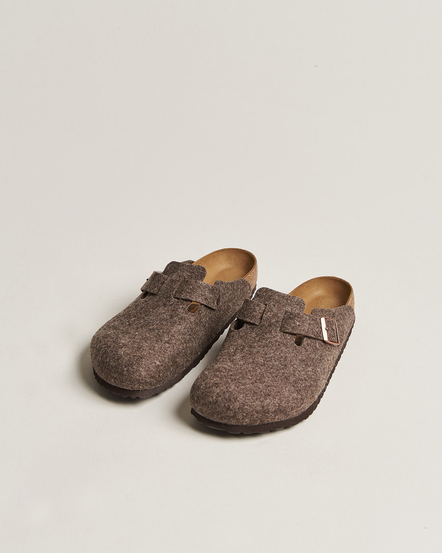 Herren | BIRKENSTOCK Boston Classic Footbed Wool Felt Antracite | BIRKENSTOCK | Boston Classic Footbed Wool Felt Antracite