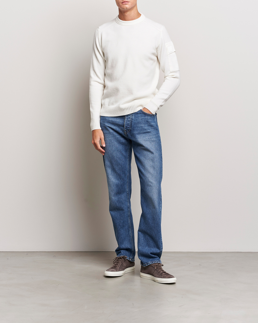 Herren | Pullover | C.P. Company | Metropolis Knitted Wool Crew Neck White