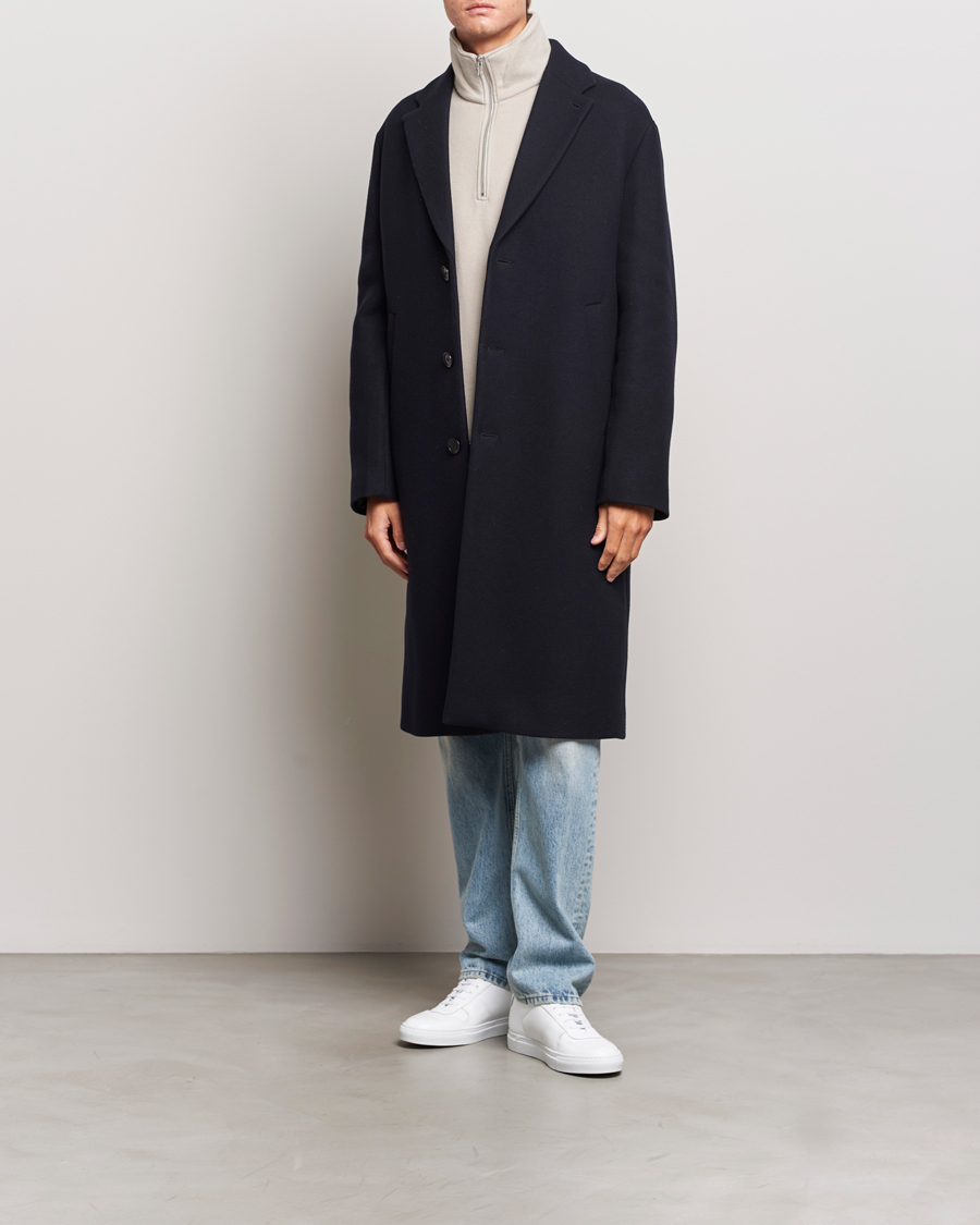 Herren | Jacken | Filippa K | London Wool Coat Navy