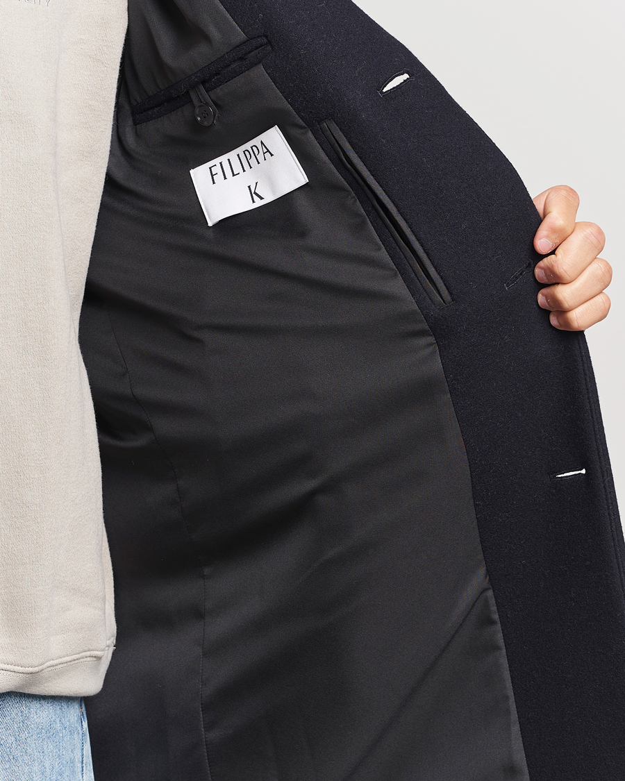 Herren | Jacken | Filippa K | London Wool Coat Navy