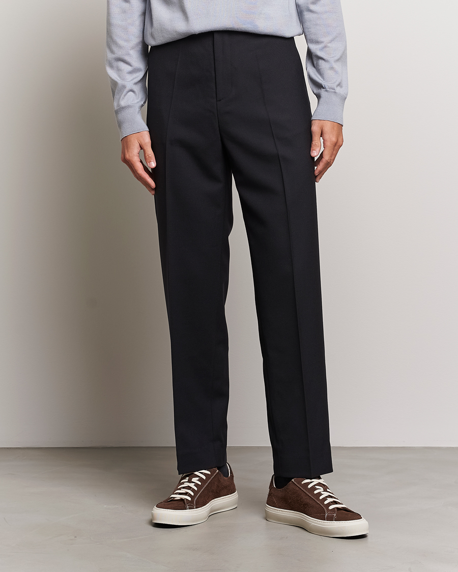 Herren | Hosen | Filippa K | Mateo Wool Trousers Black