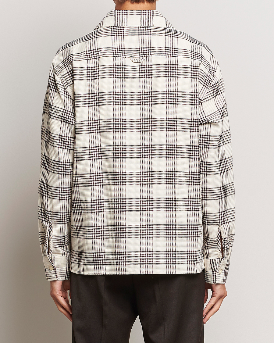Herren | Hemden | Filippa K | Waffle Checked Resort Shirt Dark Chocolate/White