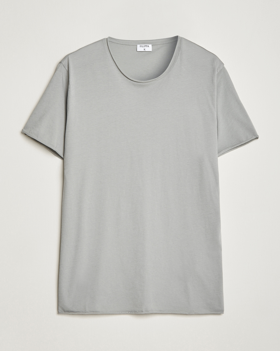 Herren | T-Shirts | Filippa K | Roll Neck T-Shirt Feather Grey