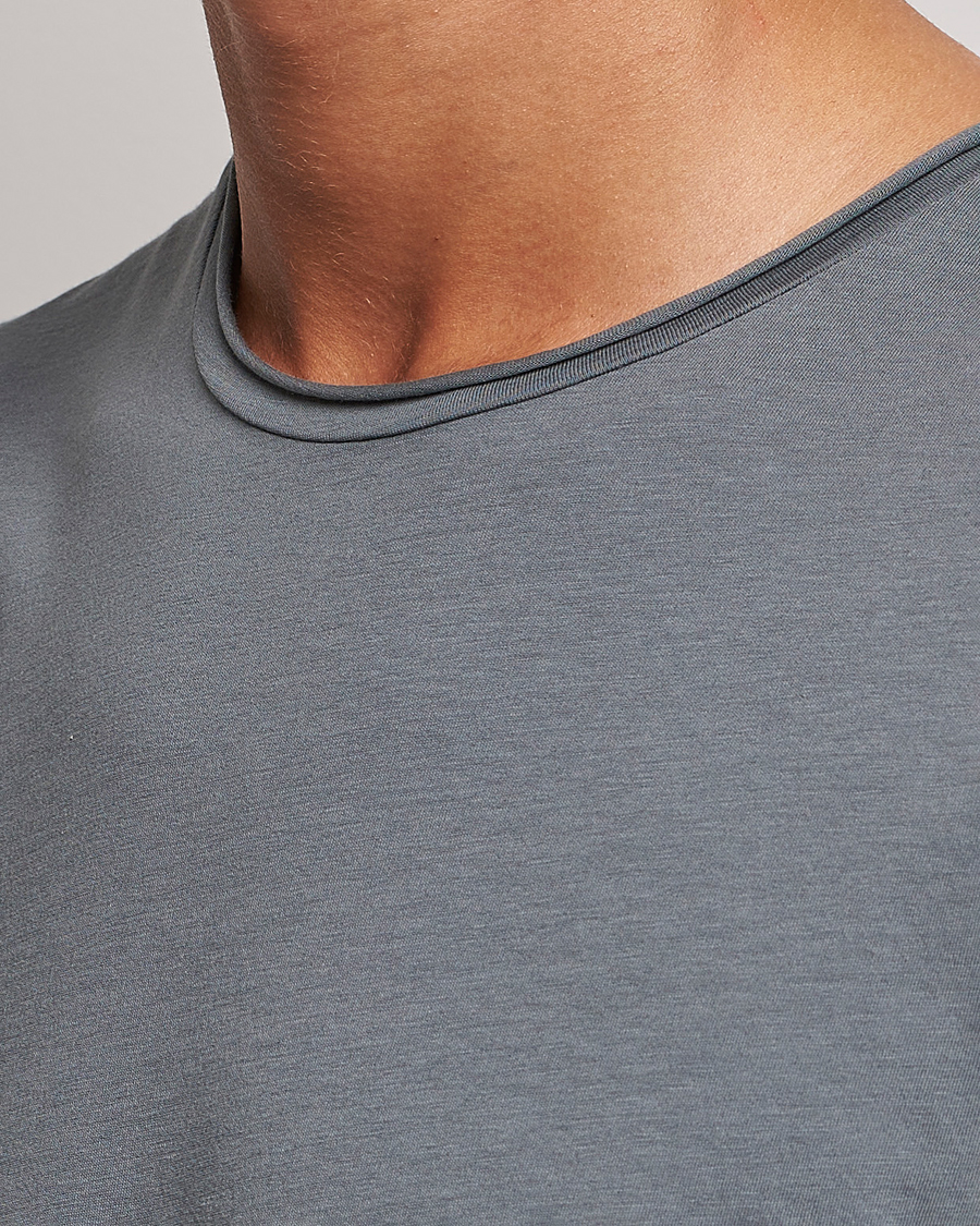 Herren | T-Shirts | Filippa K | Roll Neck T-Shirt Smoke Green