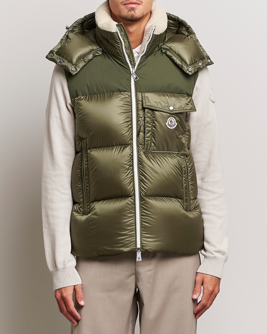 Herren | Jacken | Moncler | Oust Shearling Down Vest Olive