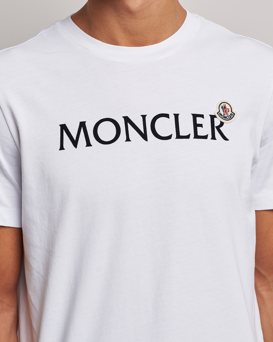 Herren | T-Shirts | Moncler | Lettering Logo T-Shirt White