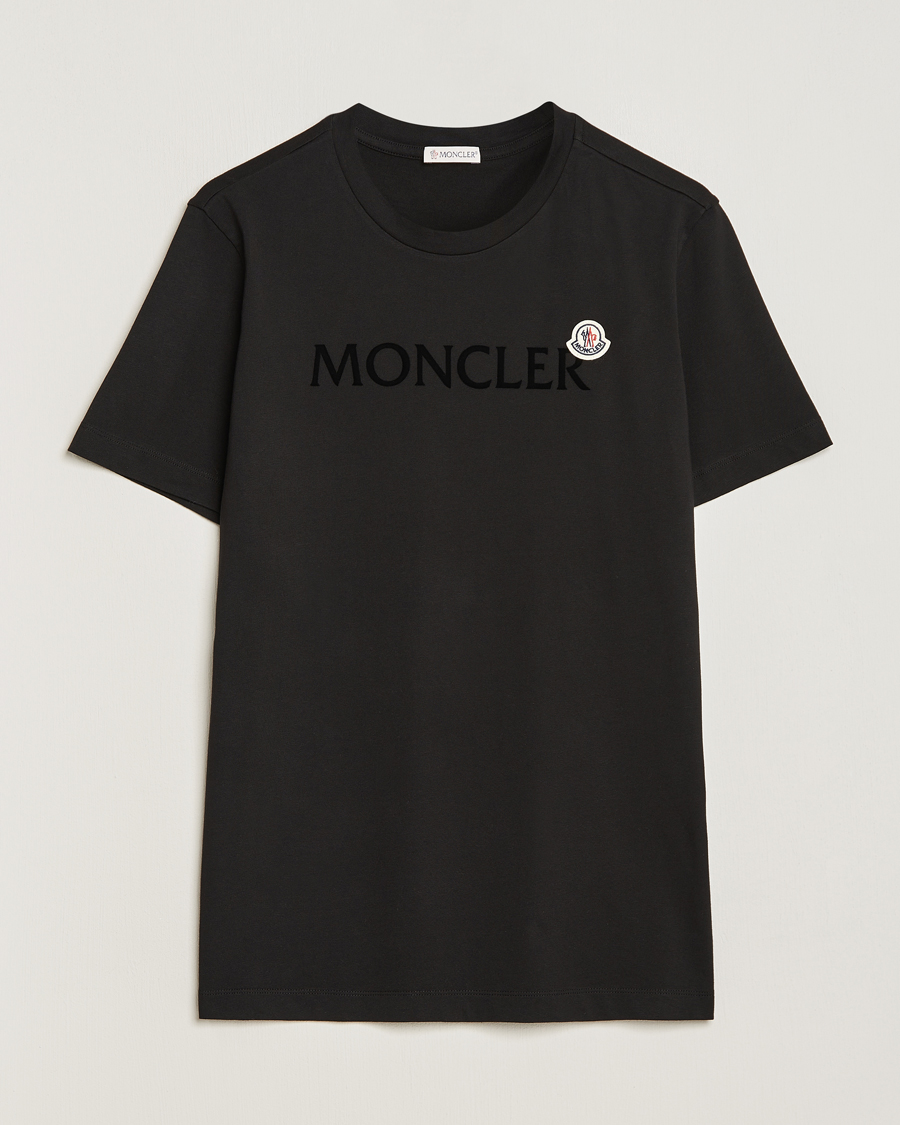 Herren | T-Shirts | Moncler | Lettering Logo T-Shirt Black