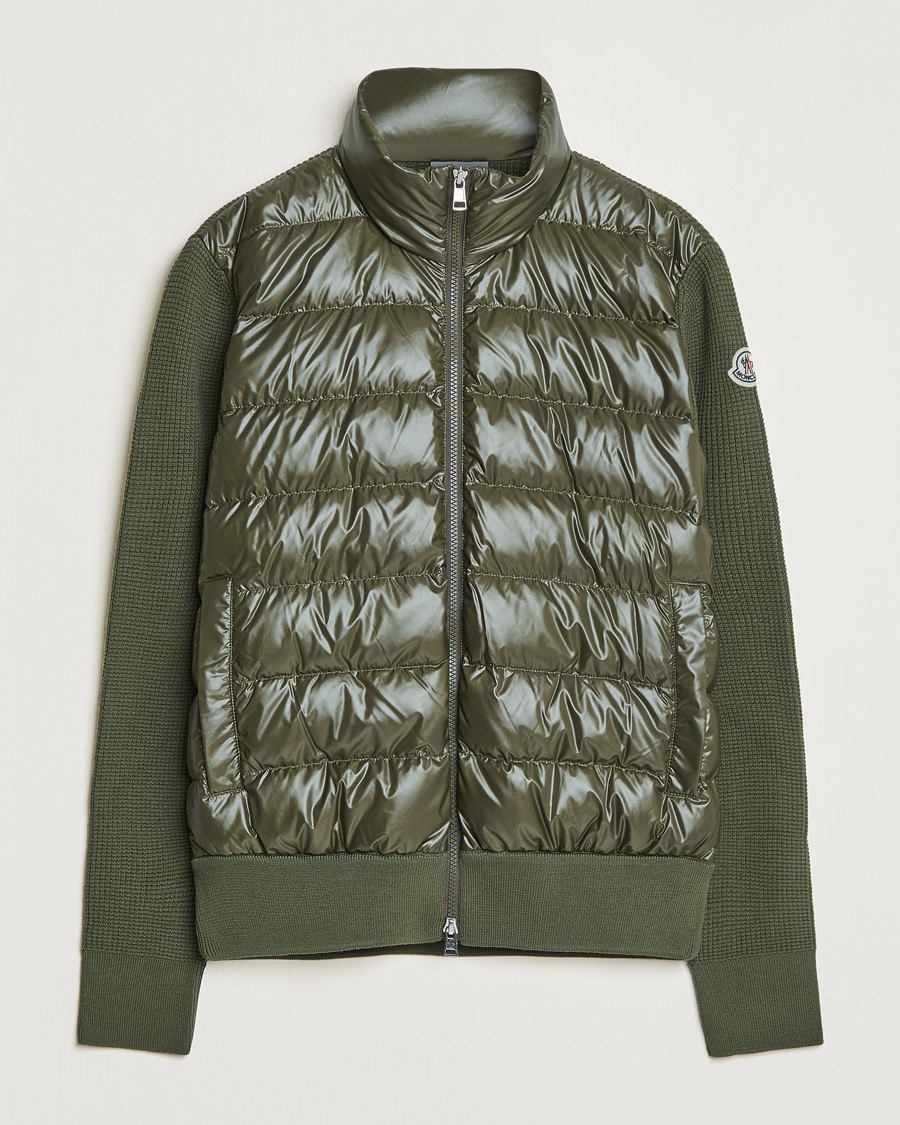 Herren | Pullover | Moncler | Hybrid Zip Cardigan Dark Green