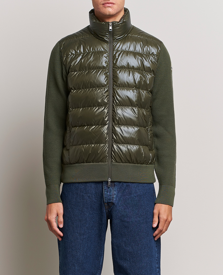 Herren | Pullover | Moncler | Hybrid Zip Cardigan Dark Green