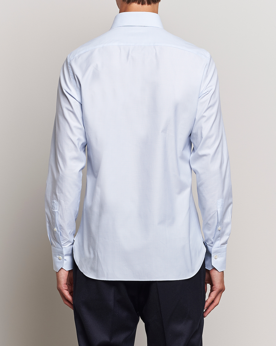 Herren | Hemden | Zegna | Slim Fit Check Dress Shirt Light Blue