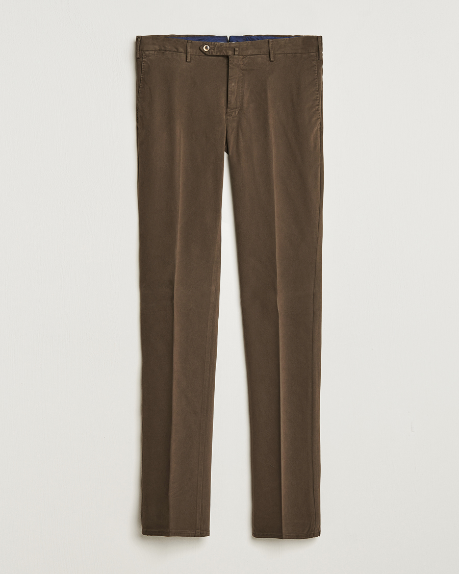 Herren | Hosen | PT01 | Slim Fit Cotton Stretch Chinos Dark Brown
