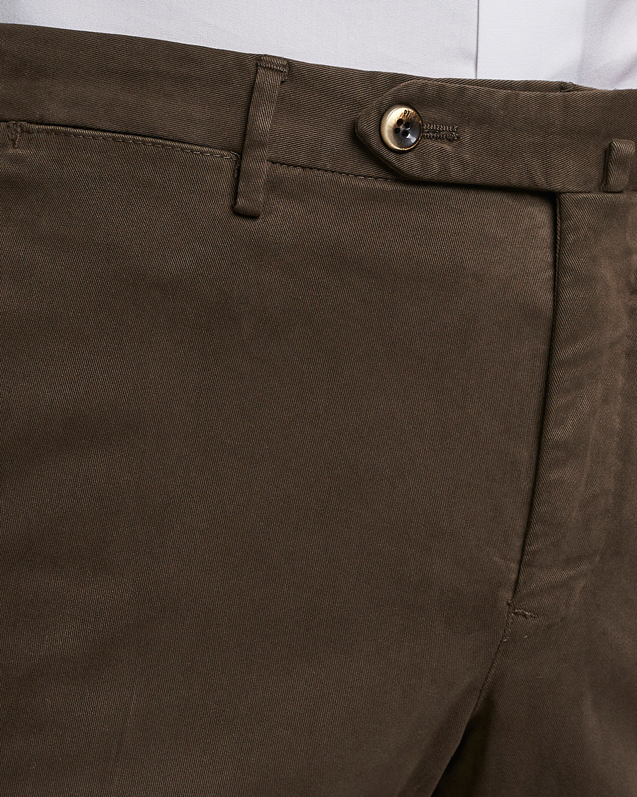 Herren | Hosen | PT01 | Slim Fit Cotton Stretch Chinos Dark Brown