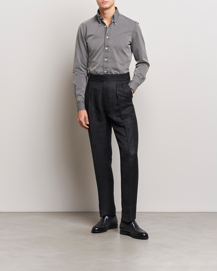 Herren | Hemden | 100Hands | Cloud Washed Denim Shirt Grey