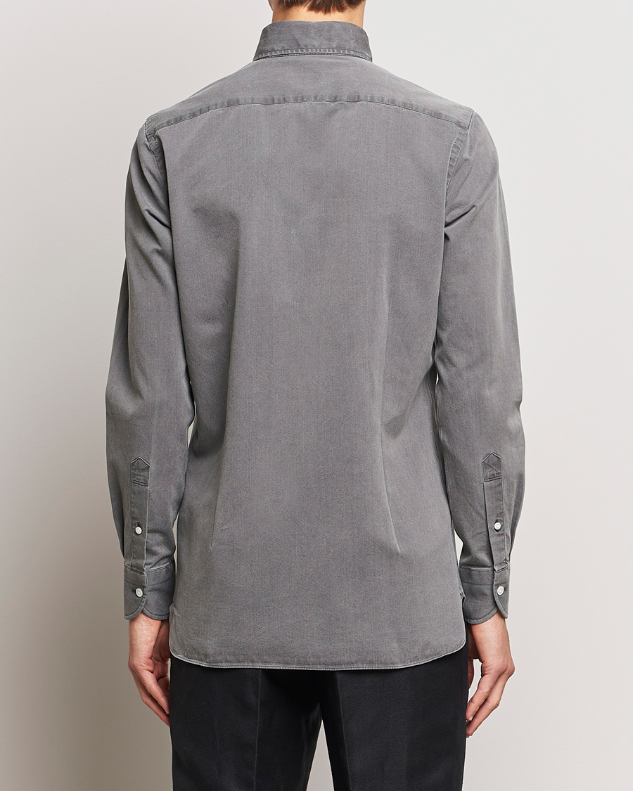 Herren | Hemden | 100Hands | Cloud Washed Denim Shirt Grey