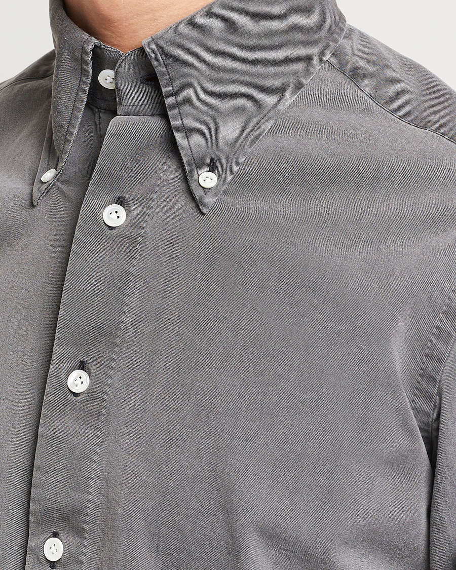 Herren | Hemden | 100Hands | Cloud Washed Denim Shirt Grey