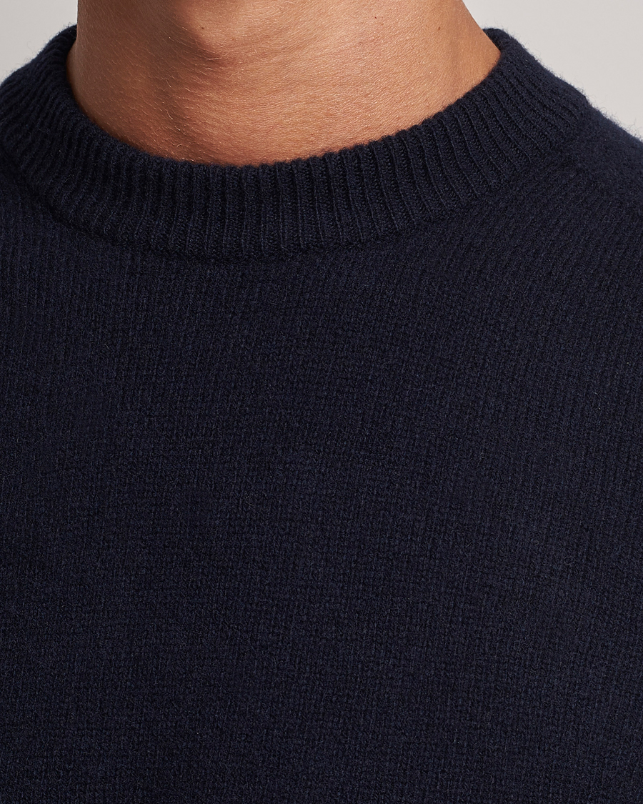 Herren | Pullover | Altea | Wool/Cashmere Crew Neck Pullover Navy