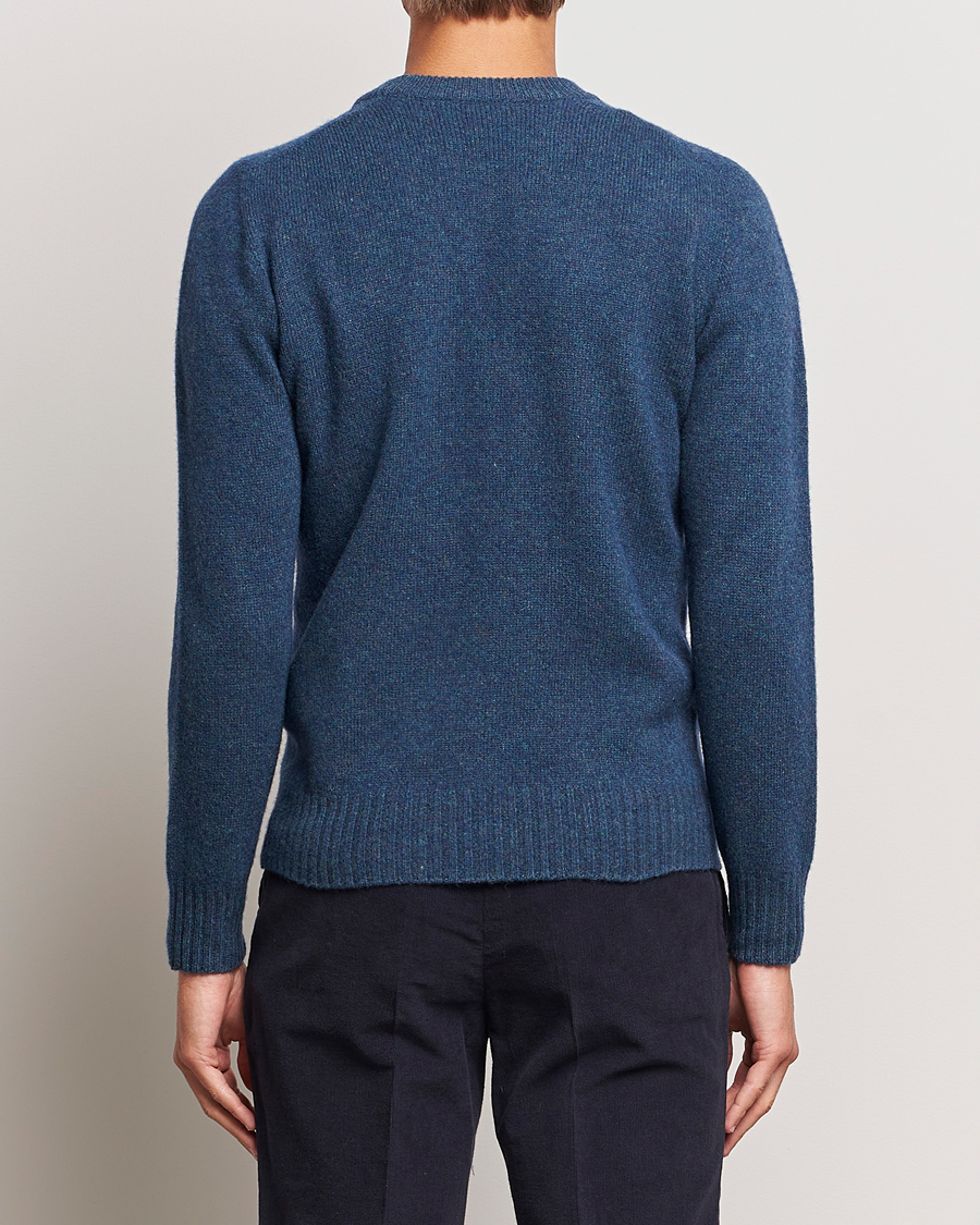 Herren | Pullover | Altea | Wool/Cashmere Crew Neck Pullover Petroleum
