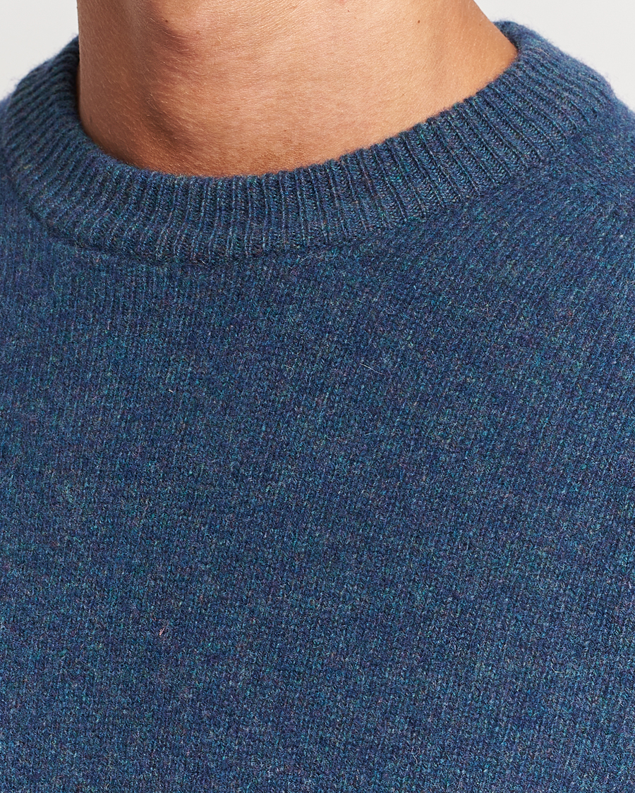Herren | Pullover | Altea | Wool/Cashmere Crew Neck Pullover Petroleum