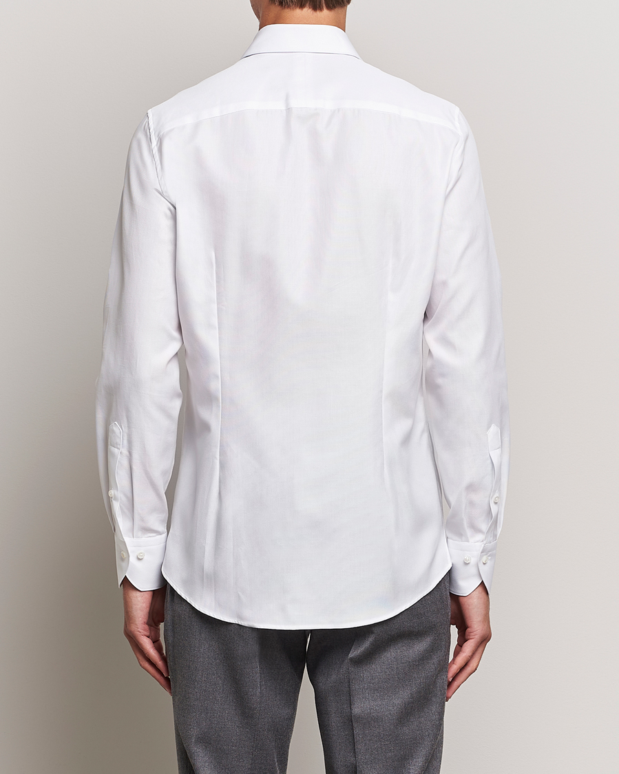 Herren | Hemden | Stenströms | 1899 Slim Cotton Royal Oxford Shirt White